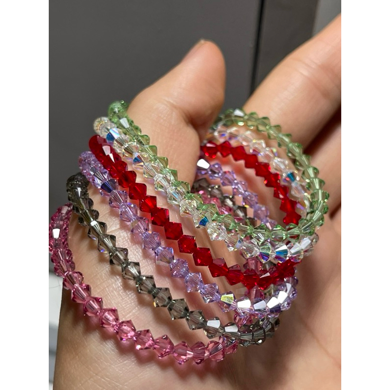 Vòng Tay Pha Lê Swarovski hạt nón 4ly