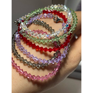 Vòng Tay Pha Lê Swarovski hạt nón 4ly