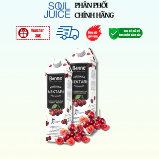Combo 2 Nước Ép Cherry Bonne Nguyên Chất Tự Nhiên Hữu Cơ Không Đường Không Chất Bảo Quản - 2L