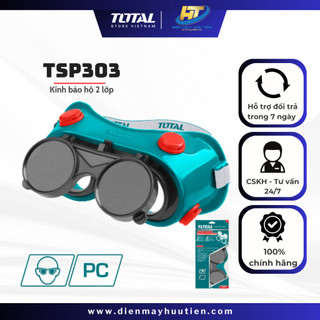 Kính hàn 2 lớp trắng đen total tsp303