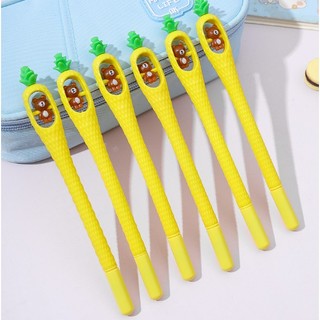 [Bút cute các mẫu] Combo 5 Bút trái dứa Teddy