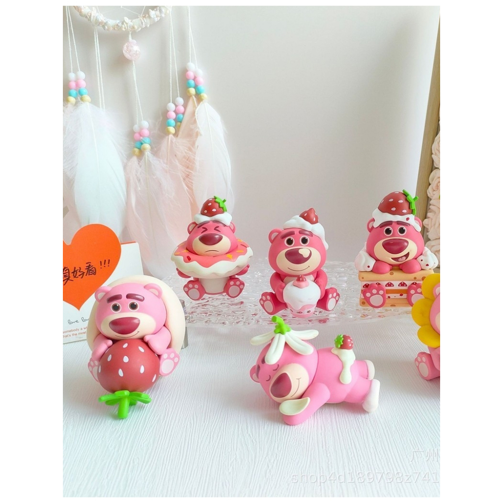 Mô hình Gấu dâu Lotso bánh ngọt - H2T TOYS