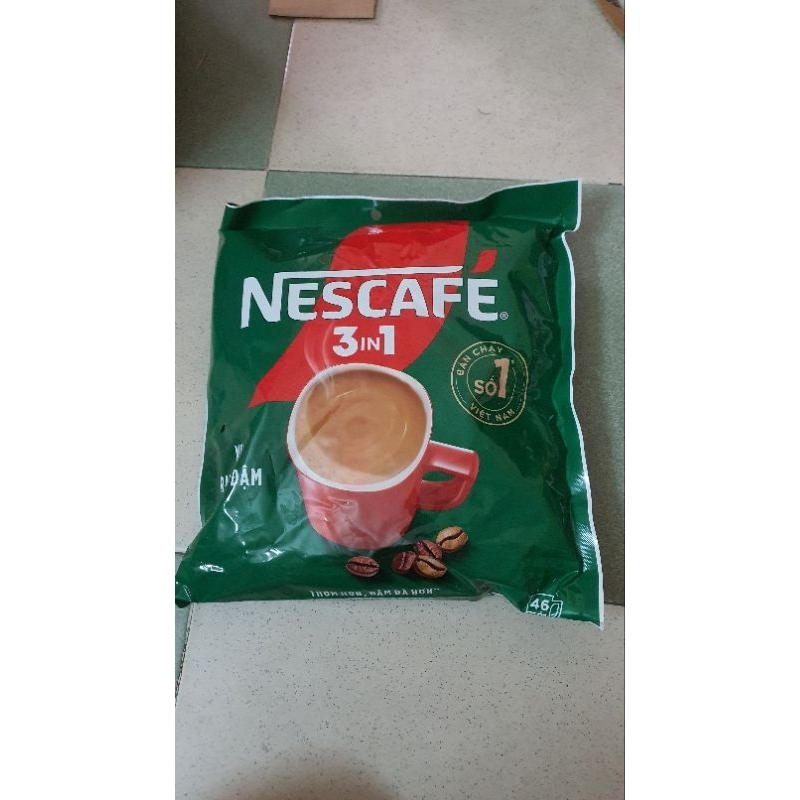 Nescafe Xanh bịch 46 gói X 16g (mẫu mới)