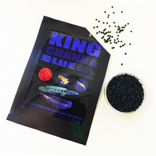 Thức ăn cám kích màu cho cá lóc KING CHANNA (Vẩy Rồng, Nữ Hoàng, Vây Xanh,...)