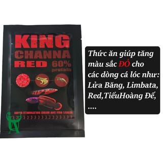 Thức ăn cám kích màu cho cá lóc KING CHANNA (Vẩy Rồng, Nữ Hoàng, Vây Xanh,...)