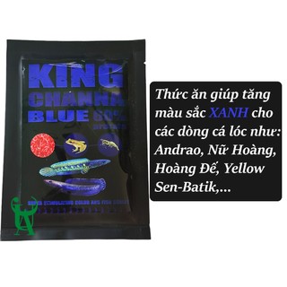 Thức ăn cám kích màu cho cá lóc KING CHANNA (Vẩy Rồng, Nữ Hoàng, Vây Xanh,...)
