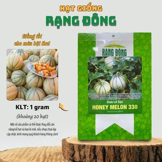 Hạt giống Dưa Lê Sọc Honeymelon 330 trái thơm, ngọt, vỏ mỏng - Hạt giống Rạng Đông