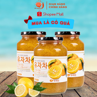  Thực Phẩm Bảo Vệ Sức Khỏe Mứt Trà Chanh Mật Ong Hàn Quốc Hủ Thuỷ Tinh 1kg - DHC Korea Ginseng 