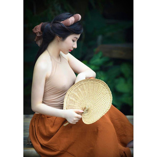 Quạt soắn ốc, quạt búp cọ, quạt nan lá cọ,mây tre đan truyền thống handmade,treo tường,decor trang trí tết siêu đẹp