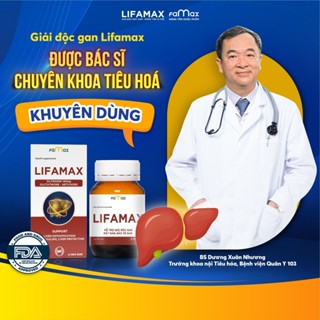Viên Uống Lifamax Giúp Giải Độc Gan, Mát Gan, Phục hồi chức năng gan - Hộp 30 viên