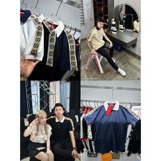 Áo Polo  Phối Viền Tay Vải Dệt Nâu Màu Xanh Nayvy Siêu Hot Hit Hè 2024, Áo Polo Chất Cá Sấu Siêu Thoáng Mát Boy Phố