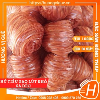 Hủ tiếu gạo lứt khô sa đéc - túi 1000g - đặc sản đồng tháp