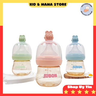 Bình sữa cho bé sơ sinh Jubon cao cấp, PPSU an toàn size 90ml và 120ml Kid Mama