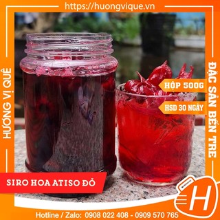 Siro hoa atiso đỏ - hủ 500g - đặc sản bến tre