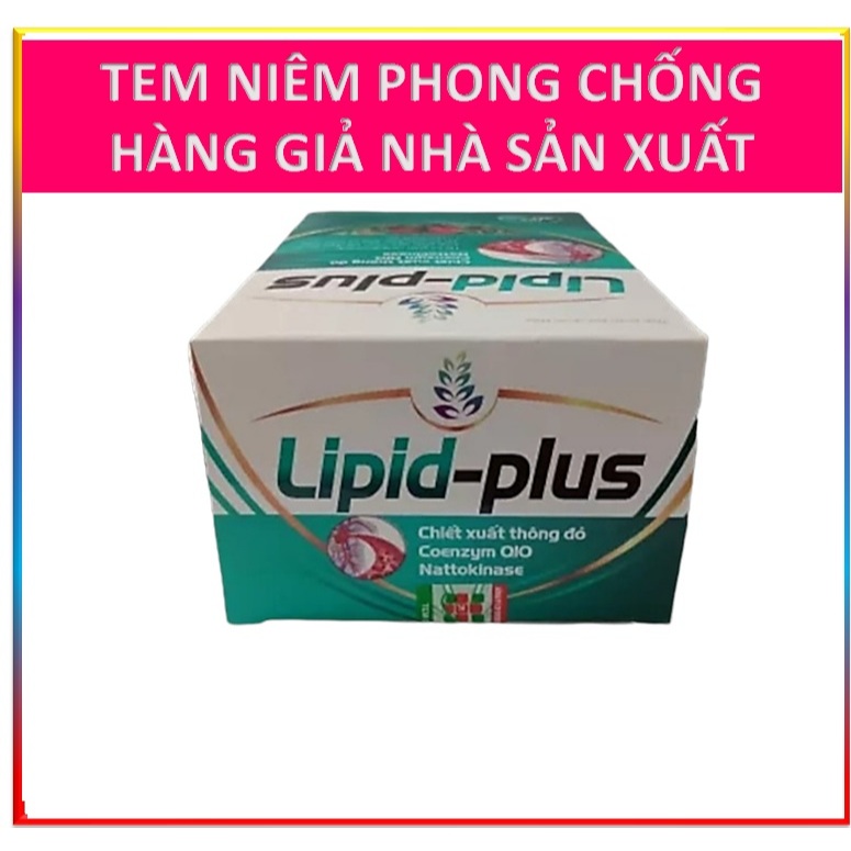 Viên Uống giảm Mỡ Máu Lipid Plus Hỗ Trợ giảm Cholestorol Máu ,giảm Nguy Cơ Xơ Vữa Động Mạch, giảm Nguy Cơ Tăng Huyết áp