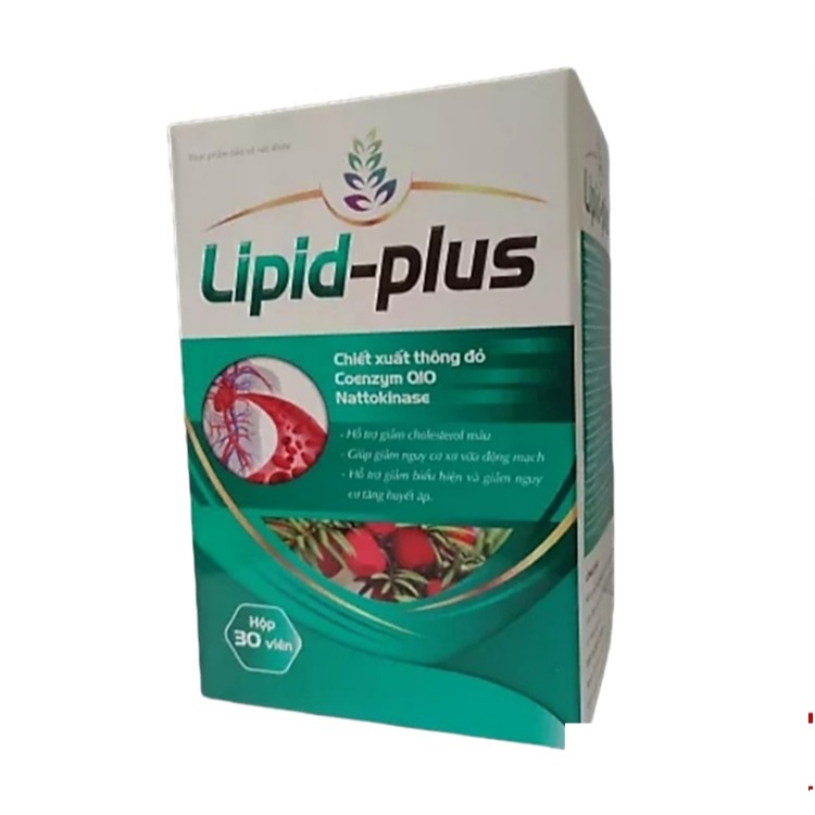 Viên Uống giảm Mỡ Máu Lipid Plus Hỗ Trợ giảm Cholestorol Máu ,giảm Nguy Cơ Xơ Vữa Động Mạch, giảm Nguy Cơ Tăng Huyết áp