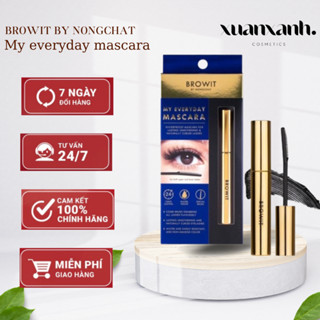 Mascara làm dày, dài , cong mi, nuôi dưỡng mi MASCARA BROWIT NONGCHAT THÁI LAN