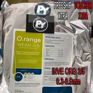 🐠 BAO 3KG Cám Nhập Thái Inve ORG 3/5 Dành Cho Cá Con Và Cá Lớn ( Bịch 3 ký )