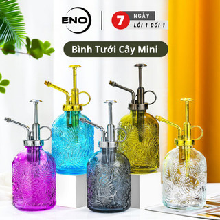 Bình tưới cây mini phun sương 360ml bình xịt tưới cây thiết kế nghệ thuật đế dày chống trượt eno