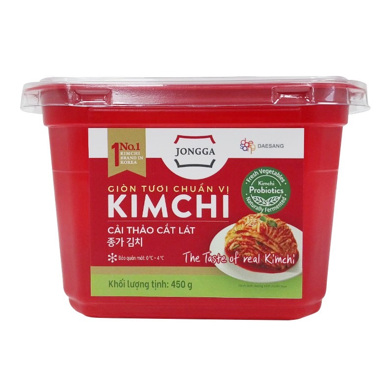 [CHỈ BÁN SỈ] KIM CHI CẢI THẢO JONGGA VỊ TRUYỀN THỐNG HÀN QUỐC, Hũ 450gr