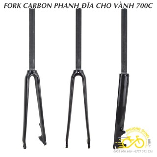 Phuộc xe đạp đua carbon t800 700c - phanh đĩa