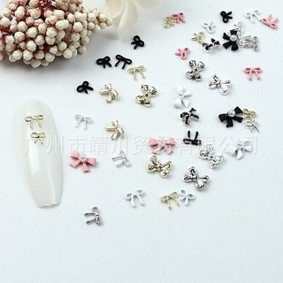 Charm nơ mini đính nail hot trend set 10 charm