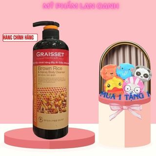 Sữa tắm nước hoa tinh chất mật ong và gạo nứt Graisset Organic 800ml Hàn Quốc