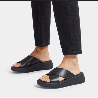 Dép FitFlop F-Mode Leather Flatform cho nữ
