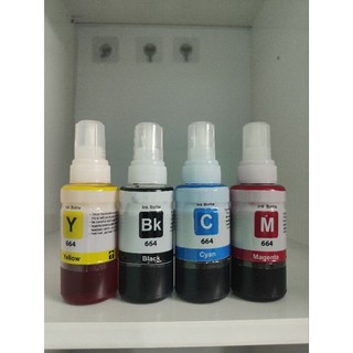 Bộ 4 Màu Mực Epson mã 664 cho máy Epson L100, L110, L120, L1300, L200, L210, L300, L310, L360, L350, L355.
