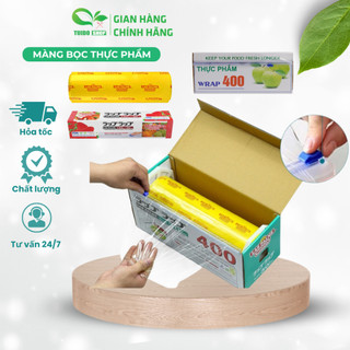 Màng bọc thực phẩm las palm bọc thực phẩm pvc co giãn màng bọc thức ăn có dao cắt 30cm - tuido shop