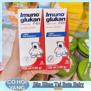 Siro gấu Kan Imunoglukan P4H tăng đề kháng, tăng cường miễn dịch tự nhiên cho bé