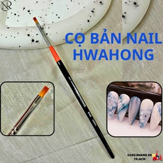 Cọ bản nail Hwahong số 1 chính hãng nhập khẩu Hàn Quốc - Cọ bản vuông vẽ hoa chuyên dụng - Nails Red