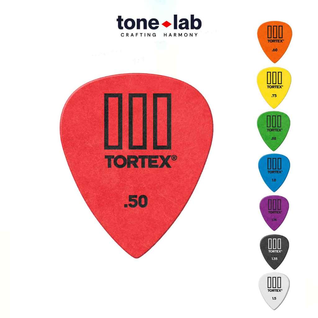[Tone Lab] [HCM] Phím đàn Tortex TIII Jim Dunlop Guitar Pick 0.73mm, 0.88mm, 1.00mm, 1.14mm, 1.35mm, 1.5mm