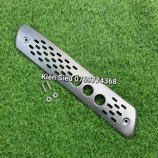 Ốp pô, chống nóng pô inox mờ cho xe yamaha pg-1 , pg1 kém ốc đầy đủ