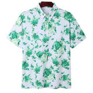 Áo polo đi biển thun cotton cao cấp co giãn 4 chiều họa tiết hoa hồng đủ size nam nữ hot trend 2024 - La'house Uniform