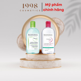Nước tẩy trang bioderma chính hãng cho da dầu mụn và da nhạy cảm 500ml, bio 100ml dịu nhẹ