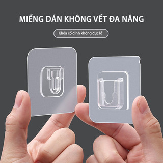Miếng dán đôi chữ u ,miếng dán tường chữ u lồi lõm, móc dán tường dự phòng