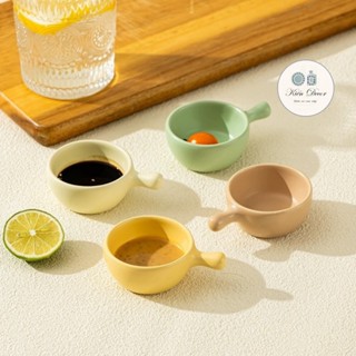 Chén chấm gốm đựng nước chấm,gia vị,nước sốt màu pastel cao cấp- Kiến Decor