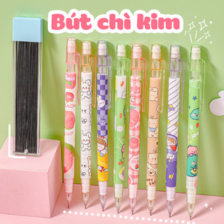 Bút chì kim, bút chì bấm đầu ngòi 0.5mm in hình xinh xắn