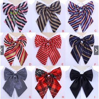 Nơ Đeo Cổ Nữ - Nơ Kỷ Yếu Họa Tiết -  Nơ Họa Tiết Sọc Thời Trang Dành Cho Nữ (nhiều mẫu)