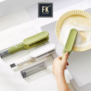Chổi cọ rửa dao đũa kết hợp mài dao, cây cọ nắp rửa bình sữa chuyên dụng 4 chức năng trong 1