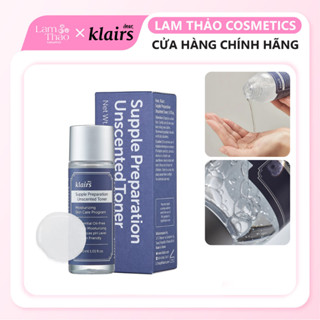 Nước Hoa Hồng Không Mùi Klairs Supple Preparation Unscented Toner 30ml