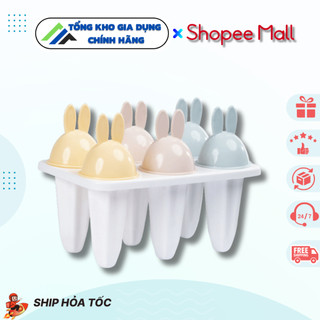 Khay làm kem 6 que tròn, 6 que hình thỏ, 3 que hình dẹp 5617, 5616, 5620 - nhựa việt nhật