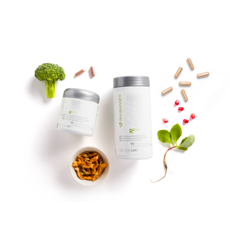 Bộ Sản Phẩm Thực Phẩm bảo vệ sức khỏe ageLOC® R2 Day (180v) và Night 60v Nuskin