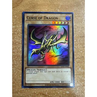 LOB mã cổ Super rare Lá bài thẻ Yugioh rồng 1 vuốt curse of dragon - Tặng bọc bài nhựa bảo quản
