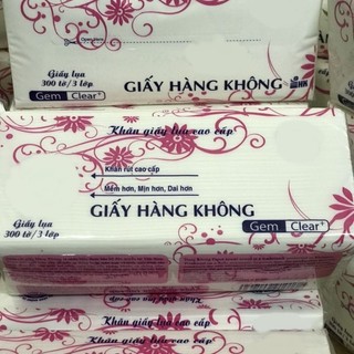 Giấy ăn lụa cao cấp - khăn giấy rút lụa 1 gói 300 tờ,mềm,mịn,dẻo dai