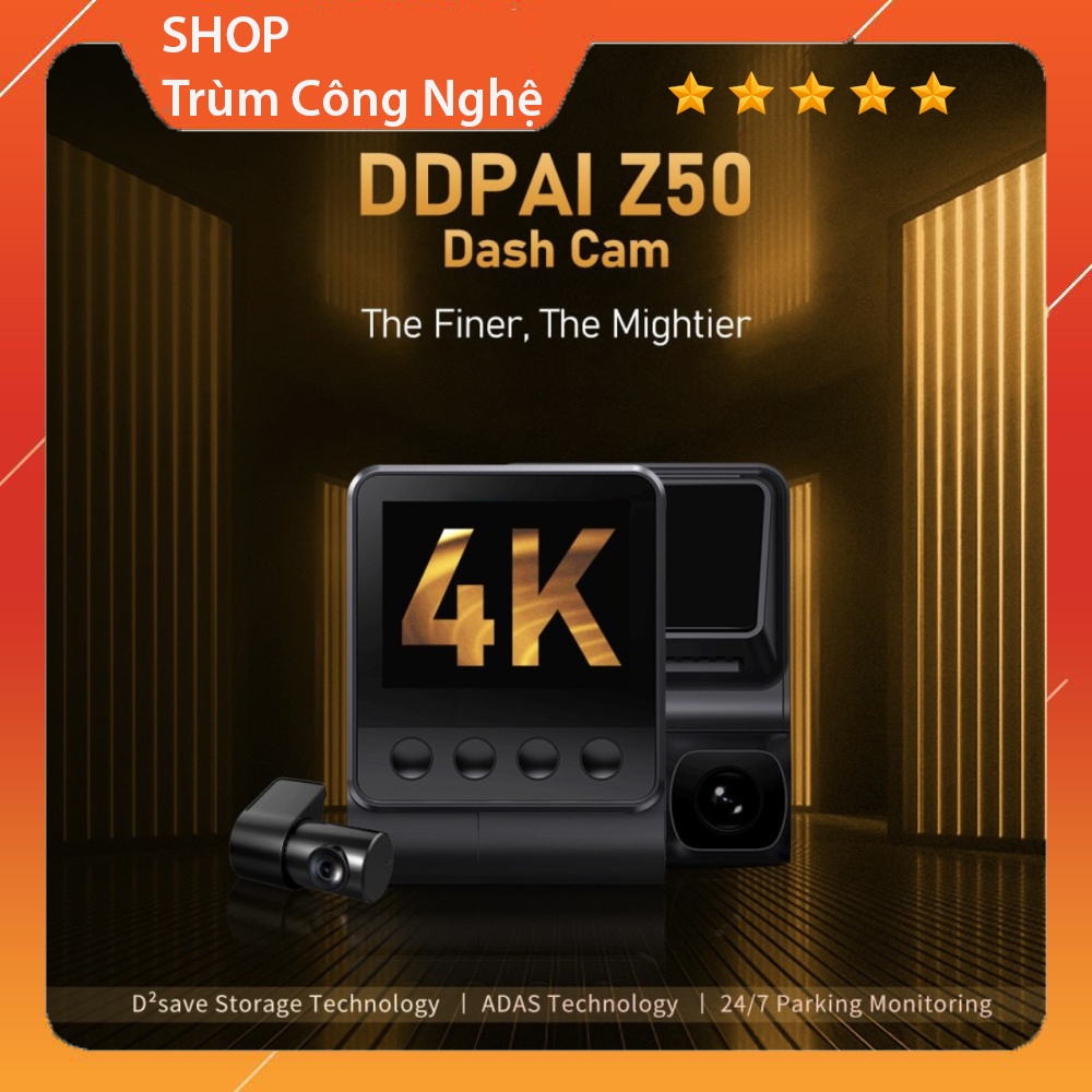 Camera hành trình ô tô Ddpai Z50 Z50 Dual 4K - Bản Quốc Tế
