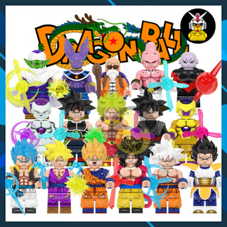 Mô Hình Dragon Ball Đồ Chơi Xếp Hình Nhân Vật 7 Viên Ngọc Rồng Son Goku Vegeta Broli Vegito Gogeta Frieza WM6177 WM6178