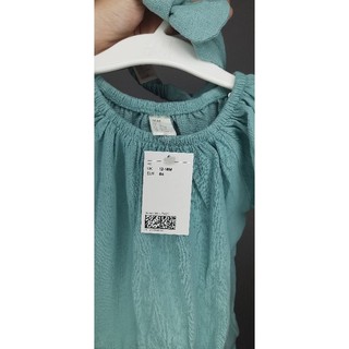 Romper kèm băng đôn HM H&M cho bé size 12-24m