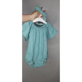 Romper kèm băng đôn HM H&M cho bé size 12-24m
